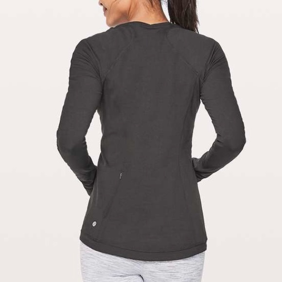 lululemon Runderful Long Sleeve Shirt Black size 10 - Picture 2 of 9